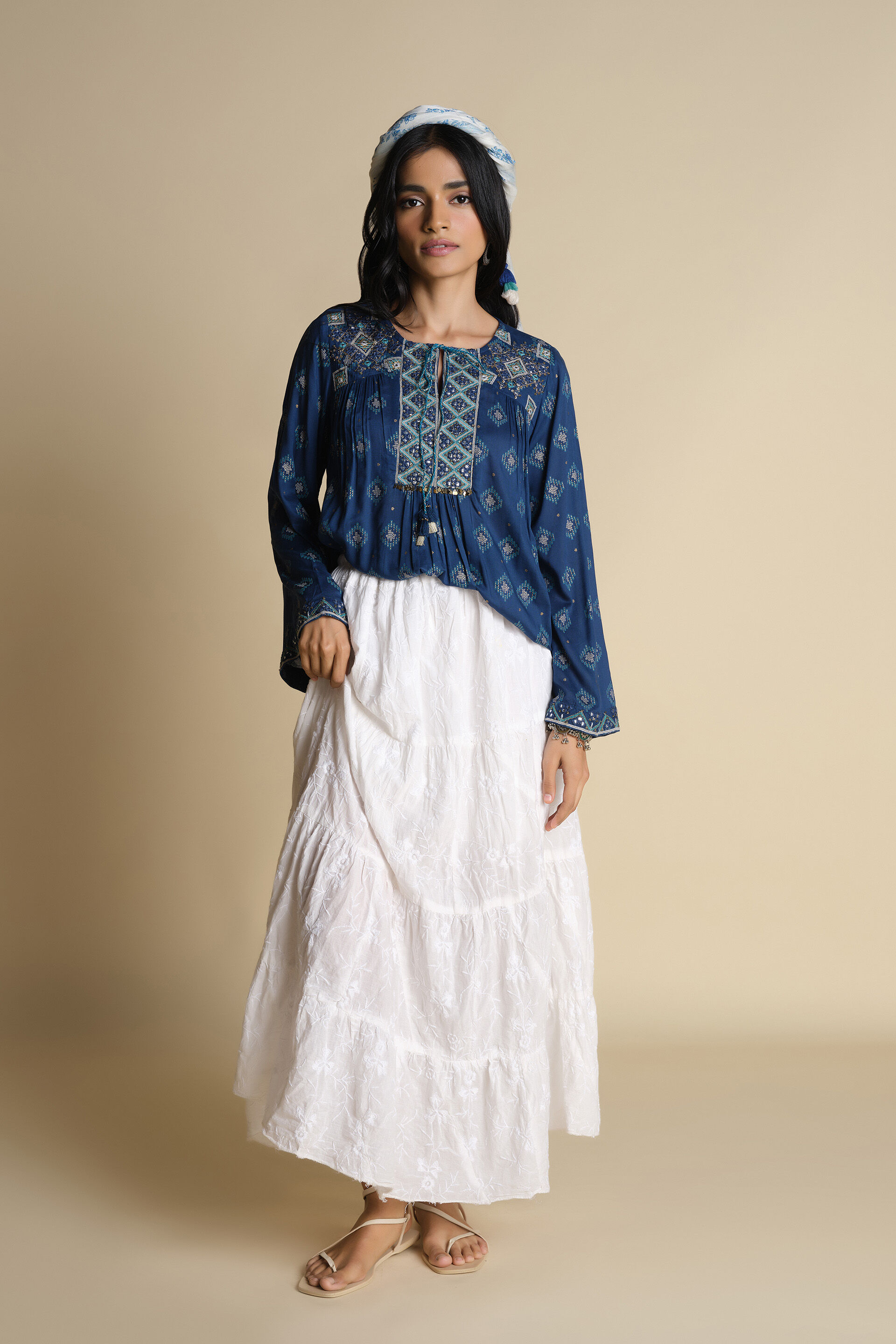 Neela Jadoo Top, Blue, image 2